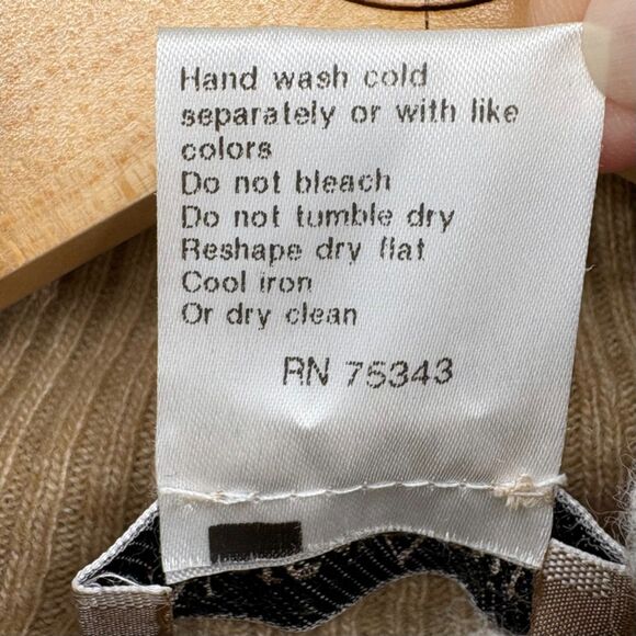 Note di Anita Plaid Poncho Sweater, One Size, Merino Wool Blend, Made in Italy - Picture 9 of 9